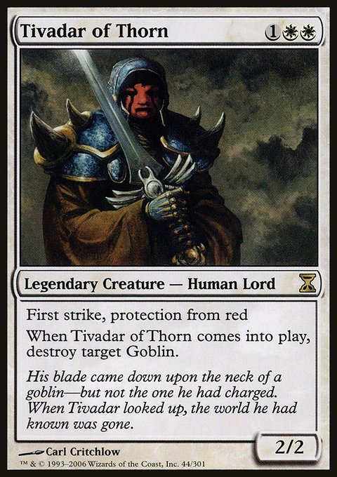 Tivadar of Thorn, Time Spiral #44, Magic: The Gathering card