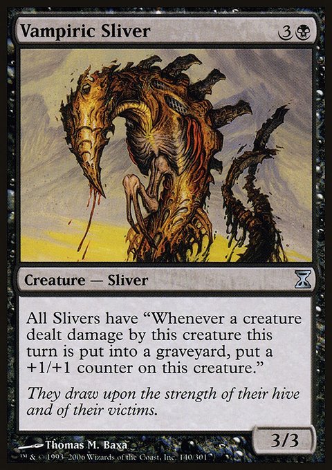 Vampiric Sliver, Time Spiral #140, Magic: The Gathering card