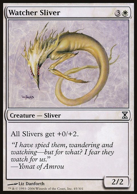 Watcher Sliver, Time Spiral #45, Magic: The Gathering card