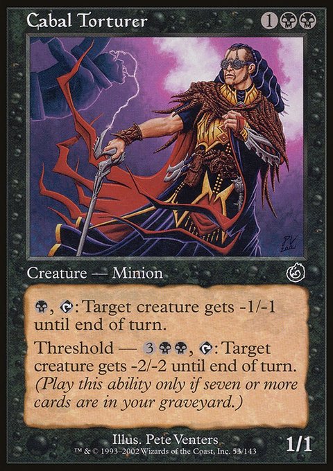 Cabal Torturer, Torment #53, Magic: The Gathering card