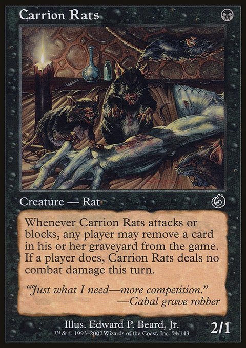 Carrion Rats, Torment #54, Magic: The Gathering card