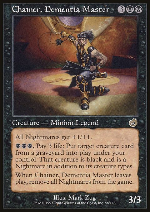 Chainer, Dementia Master, Torment #56, Magic: The Gathering card