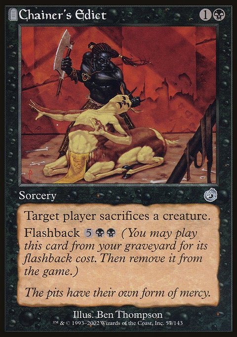 Chainer's Edict, Torment #57, Magic: The Gathering card