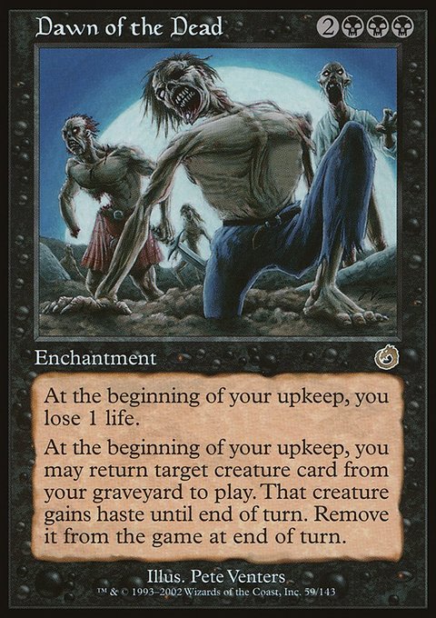 Dawn of the Dead, Torment #59, Magic: The Gathering card