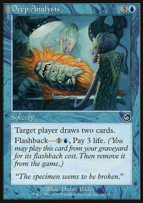 Deep Analysis, Torment #36, Magic: The Gathering card