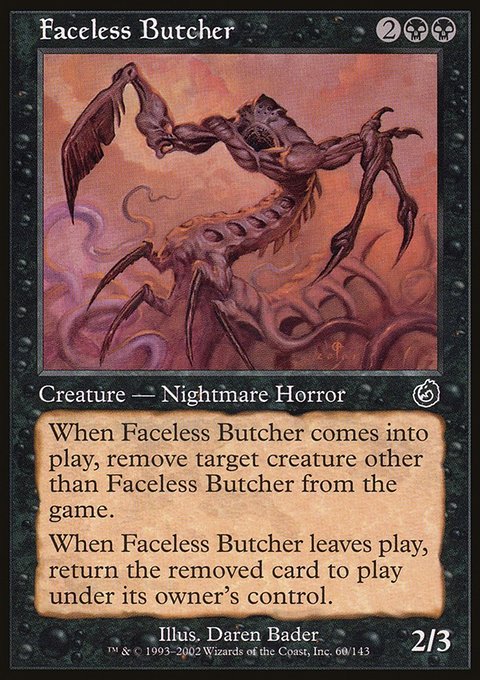 Faceless Butcher, Torment #60, Magic: The Gathering card