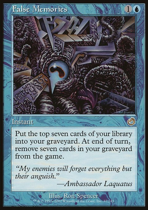 False Memories, Torment #37, Magic: The Gathering card