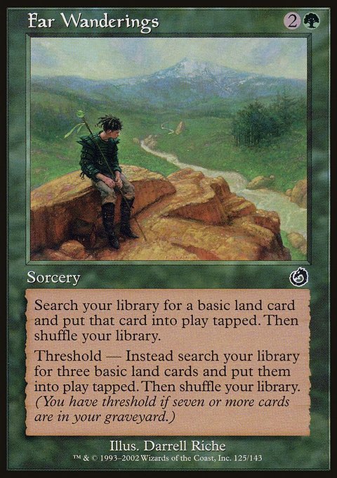 Far Wanderings, Torment #125, Magic: The Gathering card