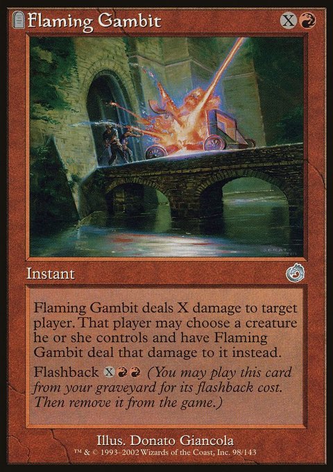 Flaming Gambit, Torment #98, Magic: The Gathering card