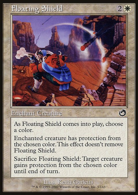 Floating Shield, Torment #5, Magic: The Gathering card