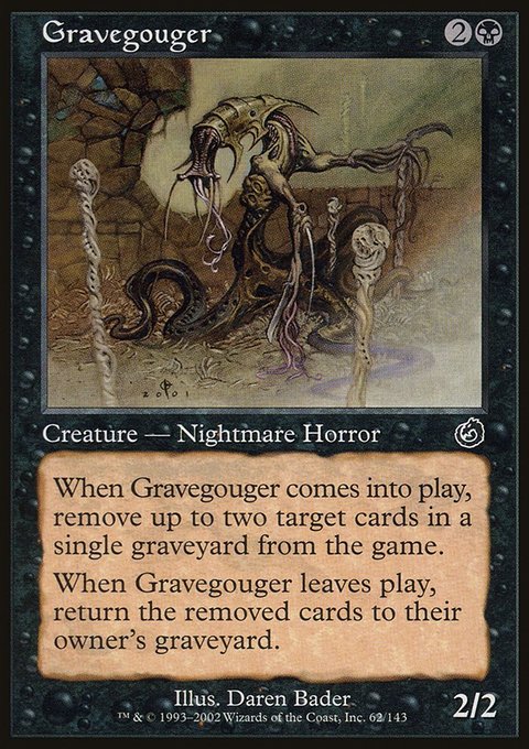 Gravegouger, Torment #62, Magic: The Gathering card