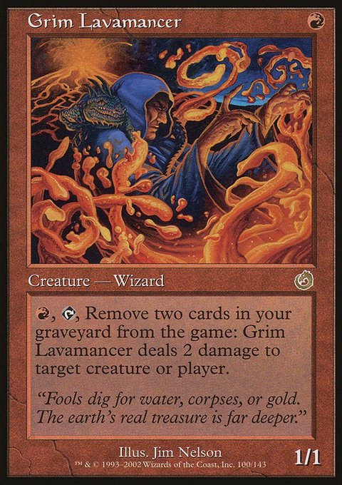 Grim Lavamancer, Torment #100, Magic: The Gathering card