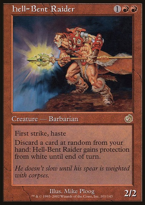 Hell-Bent Raider, Torment #101, Magic: The Gathering card