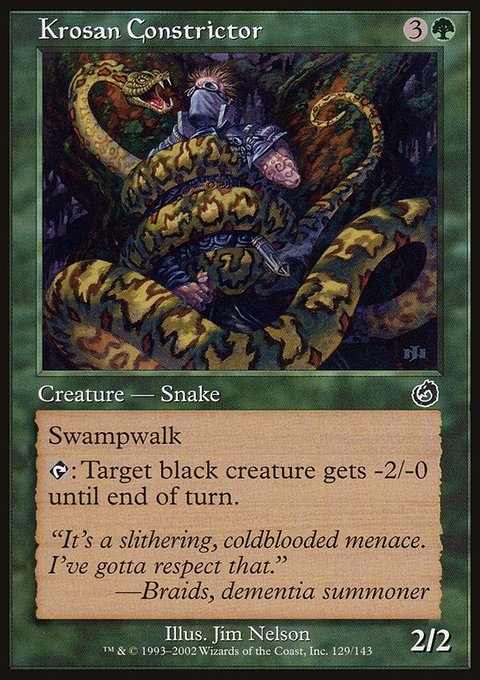 Krosan Constrictor, Torment #129, Magic: The Gathering card