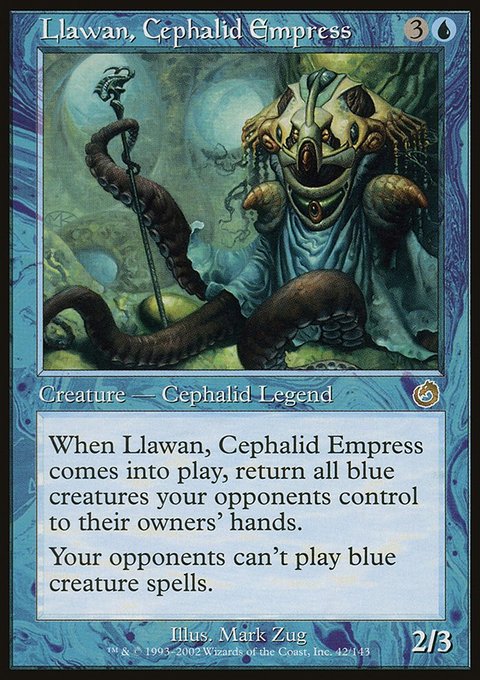 Llawan, Cephalid Empress, Torment #42, Magic: The Gathering card