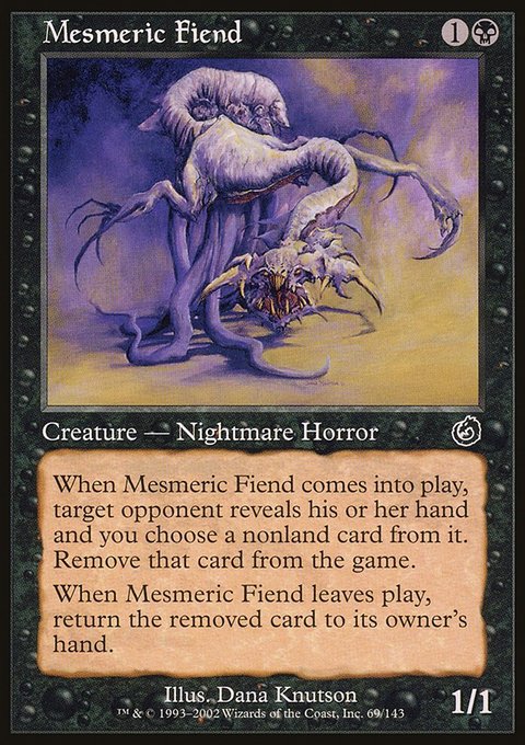 Mesmeric Fiend, Torment #69, Magic: The Gathering card