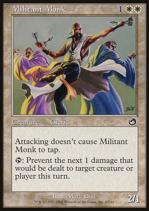 Militant Monk, Torment #9, Magic: The Gathering card