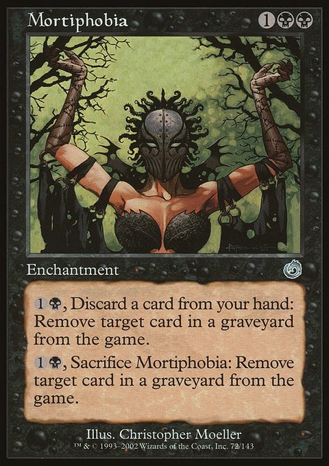 Mortiphobia, Torment #72, Magic: The Gathering card