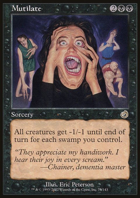 Mutilate, Torment #73, Magic: The Gathering card