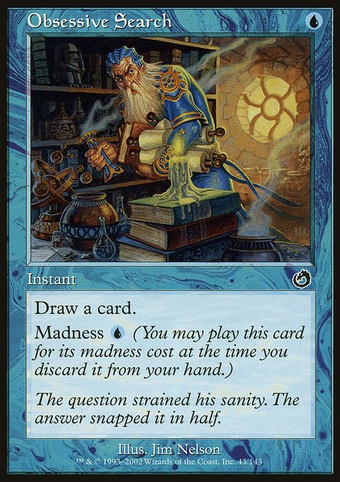 Obsessive Search, Torment #43, Magic: The Gathering card
