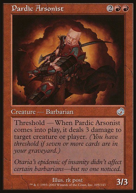 Pardic Arsonist, Torment #105, Magic: The Gathering card