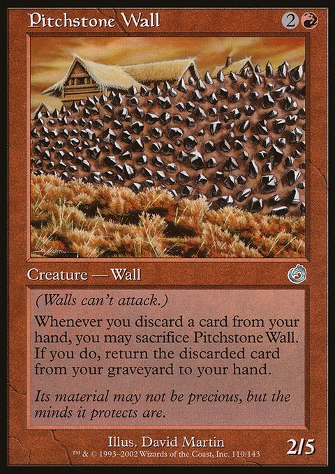 Pitchstone Wall, Torment #110, Magic: The Gathering card