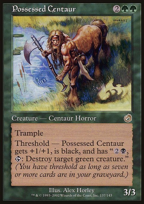 Possessed Centaur, Torment #137, Magic: The Gathering card