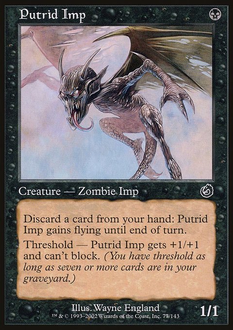 Putrid Imp, Torment #77, Magic: The Gathering card