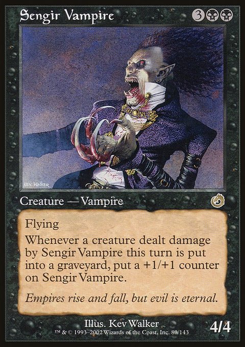 Sengir Vampire, Torment #80, Magic: The Gathering card