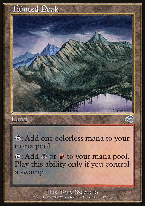 Tainted Peak, Torment #142, Magic: The Gathering card
