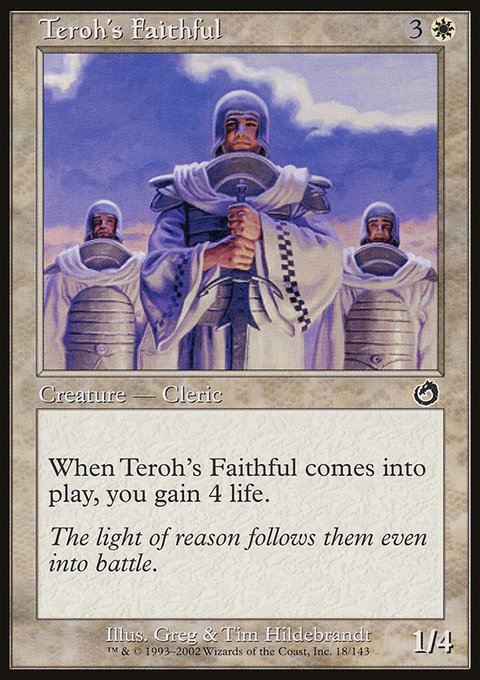 Teroh's Faithful, Torment #18, Magic: The Gathering card