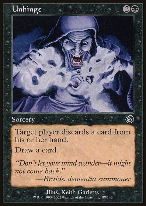 Unhinge, Torment #87, Magic: The Gathering card