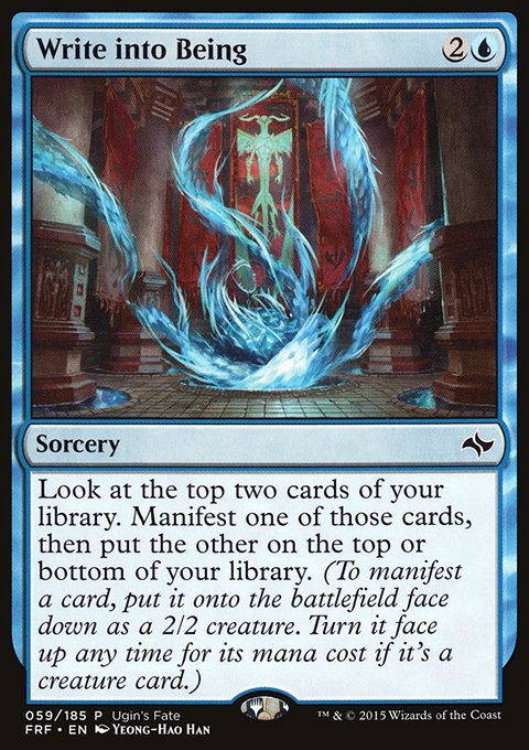 Write into Being, Ugin's Fate #59, Magic: The Gathering card