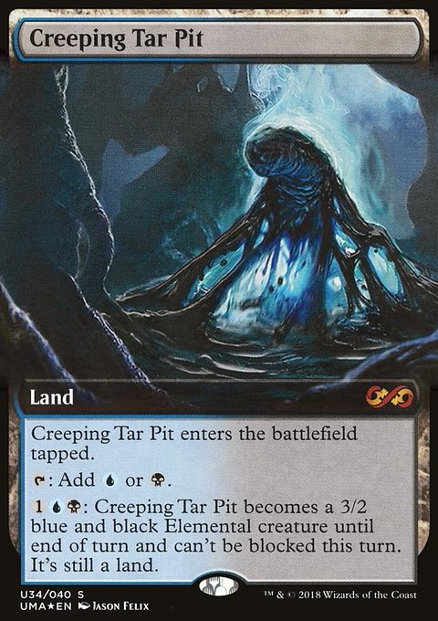 Creeping Tar Pit, Ultimate Box Topper #U34, Magic: The Gathering card