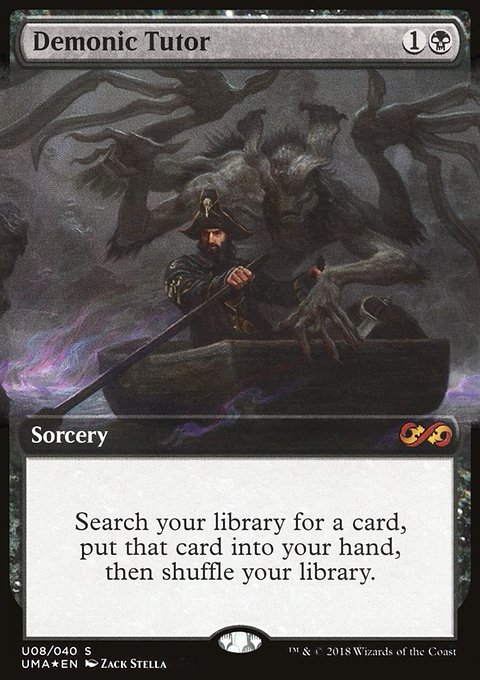 Demonic Tutor, Ultimate Box Topper #U8, Magic: The Gathering card