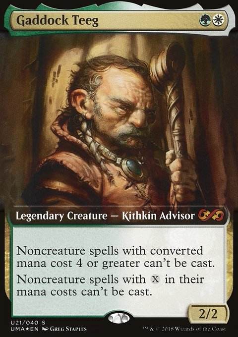 Gaddock Teeg, Ultimate Box Topper #U21, Magic: The Gathering card