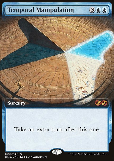 Temporal Manipulation, Ultimate Box Topper #U6, Magic: The Gathering card