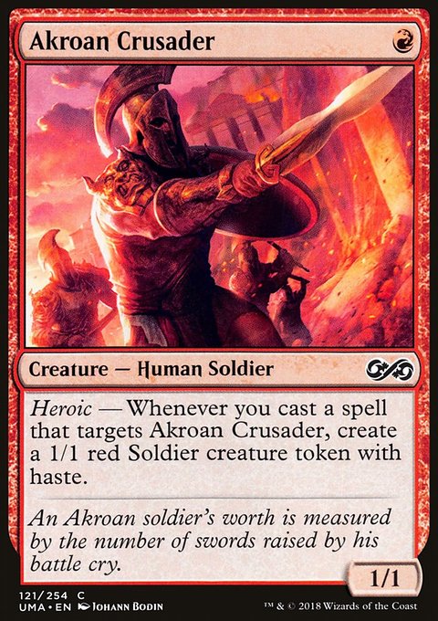 Akroan Crusader, Ultimate Masters #121, Magic: The Gathering card