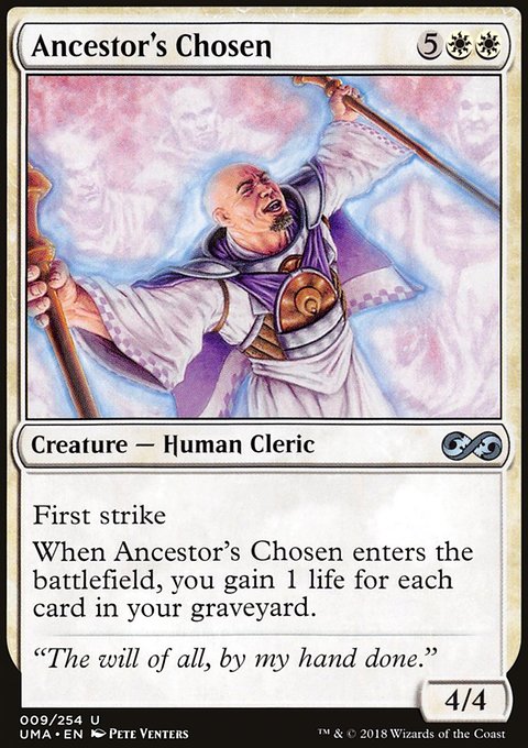 Ancestor's Chosen, Ultimate Masters #9, Magic: The Gathering card