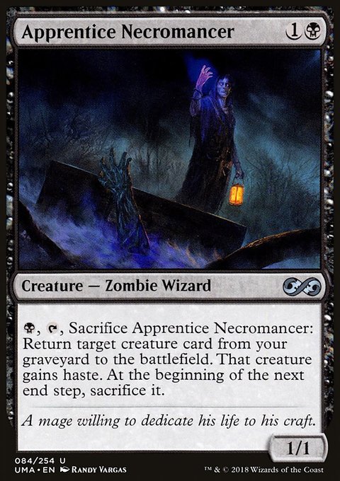 Apprentice Necromancer, Ultimate Masters #84, Magic: The Gathering card