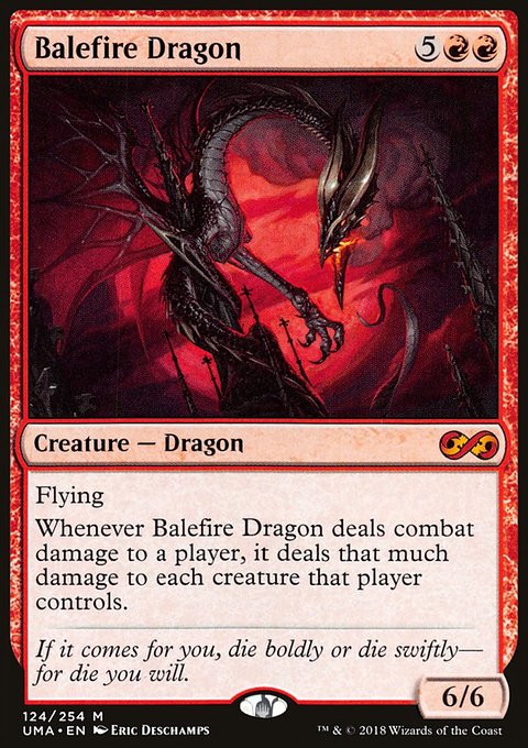 Balefire Dragon, Ultimate Masters #124, Magic: The Gathering card