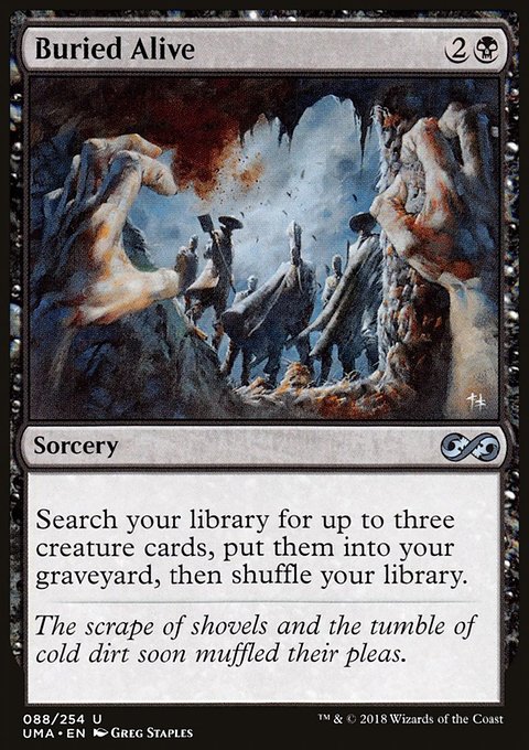Buried Alive, Ultimate Masters #88, Magic: The Gathering card
