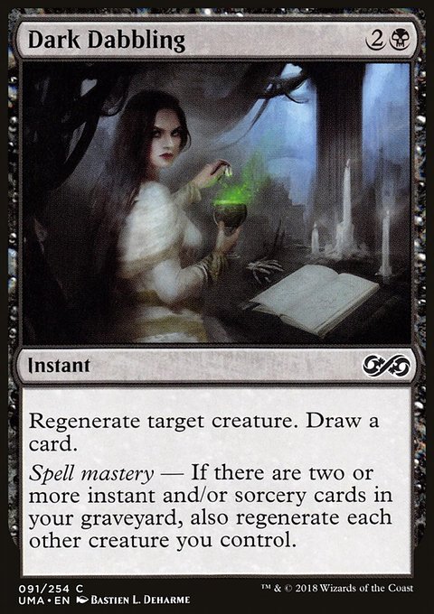 Dark Dabbling, Ultimate Masters #91, Magic: The Gathering card