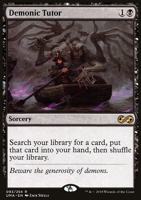 Demonic Tutor, Ultimate Masters #93, Magic: The Gathering card