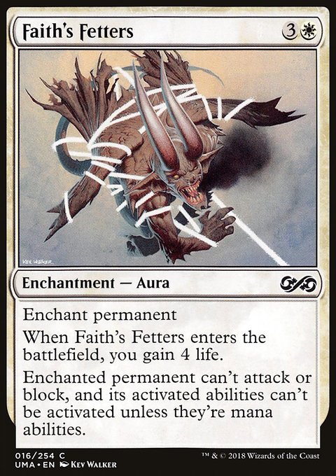 Faith's Fetters, Ultimate Masters #16, Magic: The Gathering card