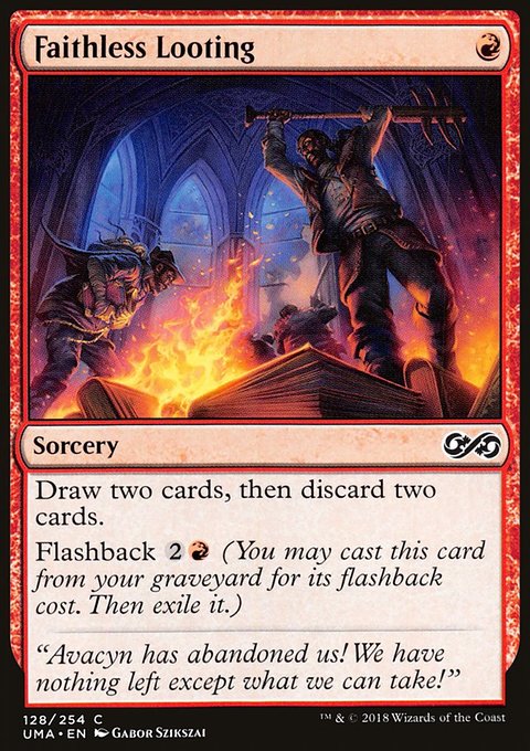 Faithless Looting, Ultimate Masters #128, Magic: The Gathering card