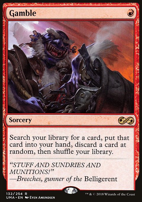 Gamble, Ultimate Masters #132, Magic: The Gathering card