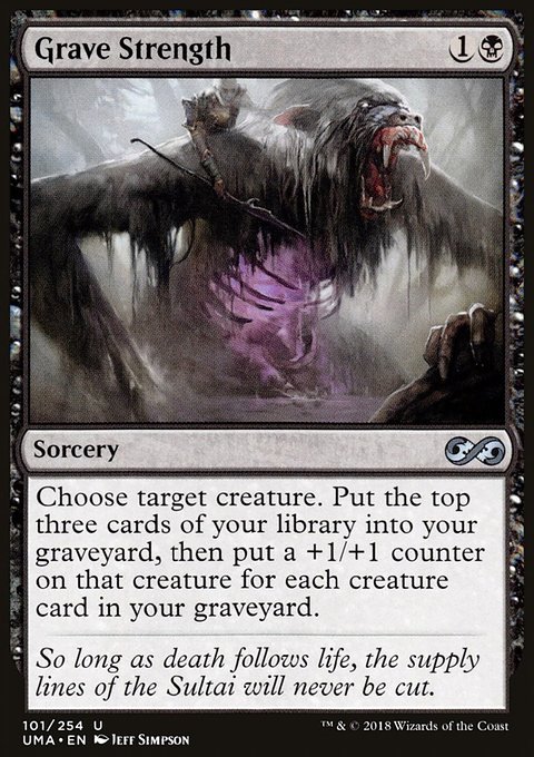Grave Strength, Ultimate Masters #101, Magic: The Gathering card