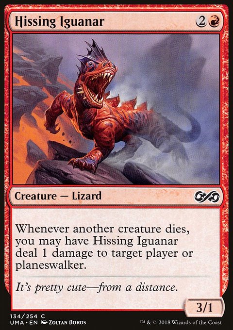 Hissing Iguanar, Ultimate Masters #134, Magic: The Gathering card