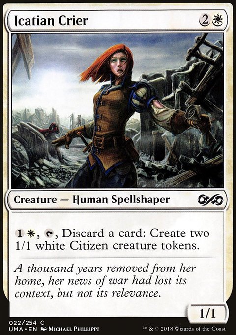 Icatian Crier, Ultimate Masters #22, Magic: The Gathering card